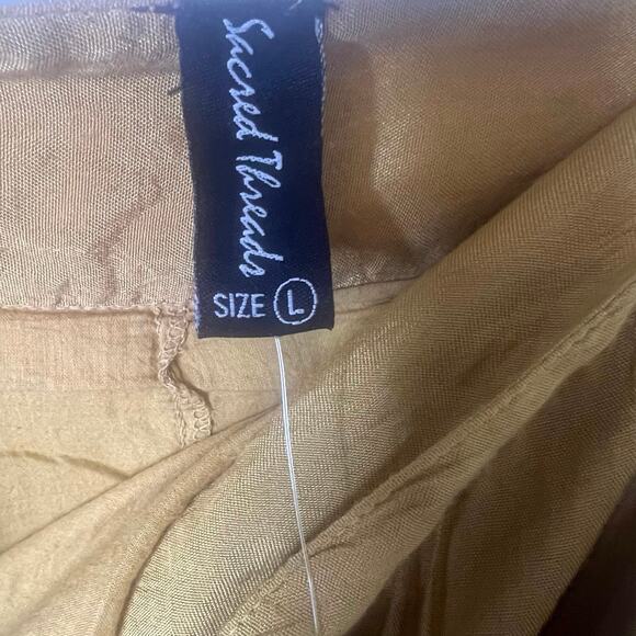 Sacred Threads Maxi Skirt Sz Large NWT Boho Bohemian Hippie Peasant Earthy Artsy - Picture 4 of 8